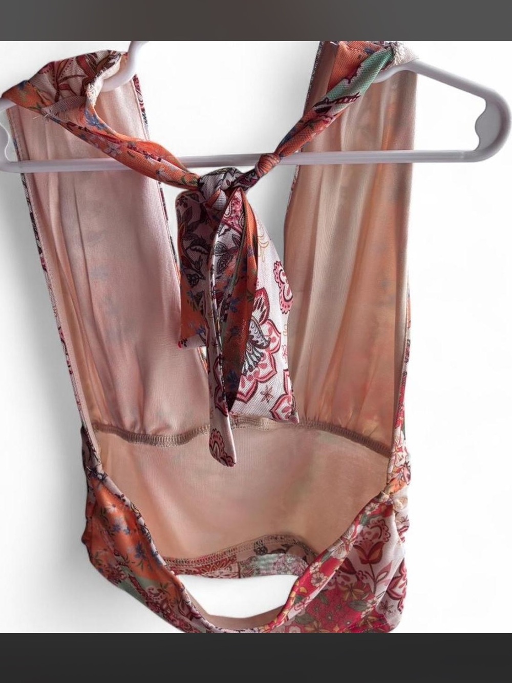 Floral Patchwork Halter Top - Picture 3 of 4